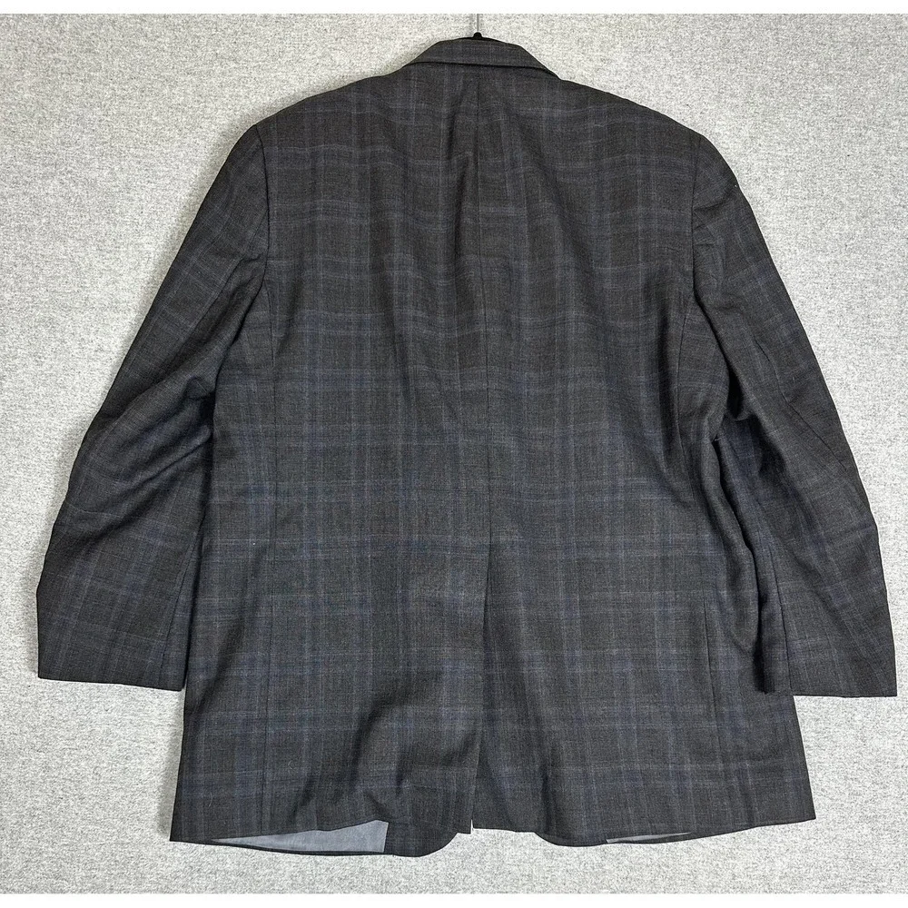 Corporate Image Sport‎ Coat Mens 42R Gray Blue Blazer 2 Button Double Vent